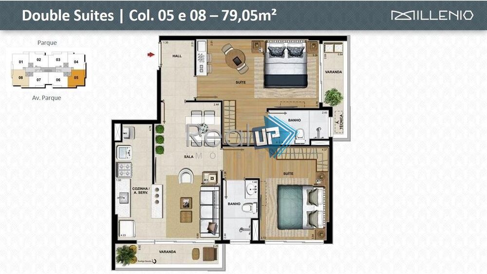 Apartamento à venda com 2 quartos, 80m² - Foto 14