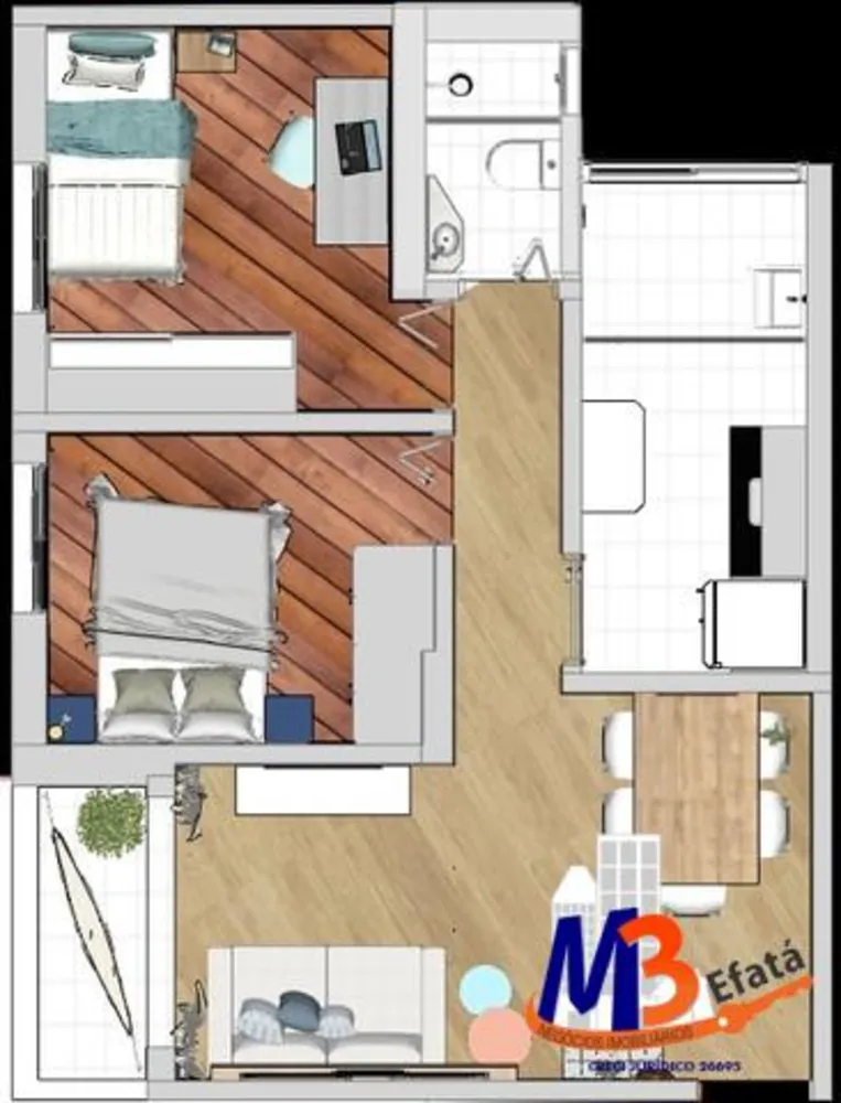 Apartamento, 2 quartos, 53 m² - Foto 15