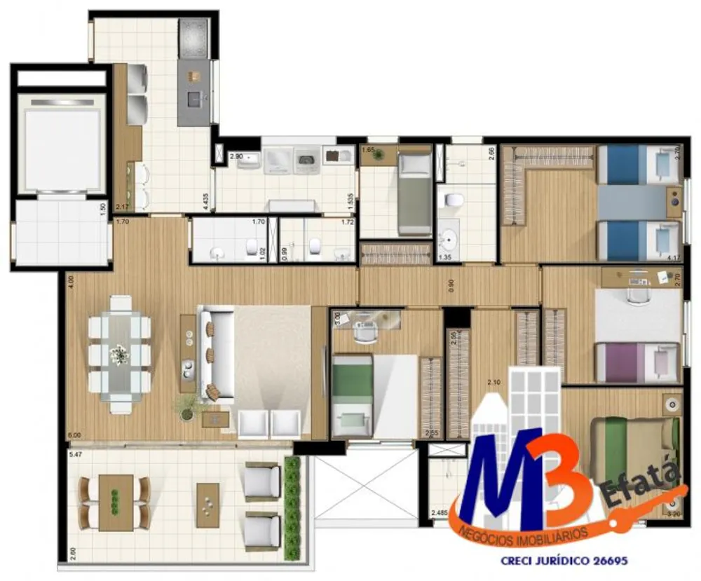 Apartamento, 4 quartos, 130 m² - Foto 3