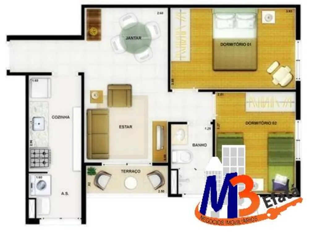 Apartamento, 2 quartos, 60 m² - Foto 8