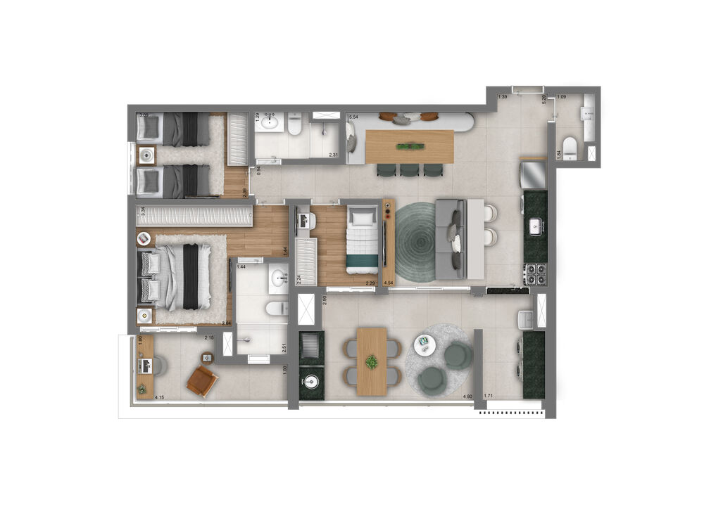 Apartamento, 3 quartos, 99 m² - Foto 27