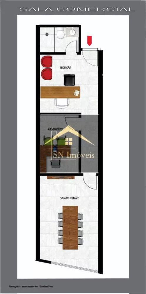 Sala-Conjunto, 24 m² - Foto 5