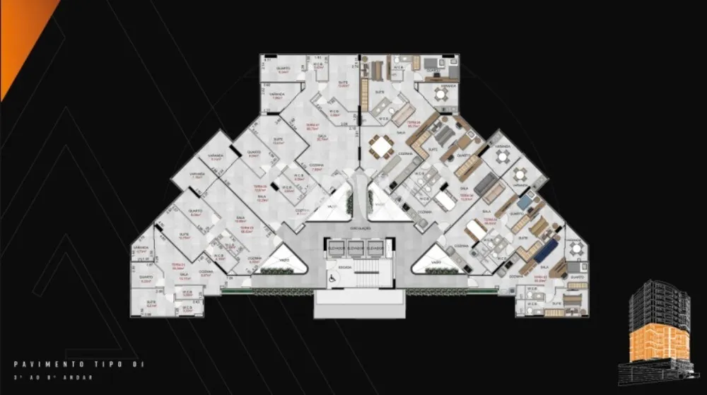 Apartamento, 3 quartos, 125 m² - Foto 12