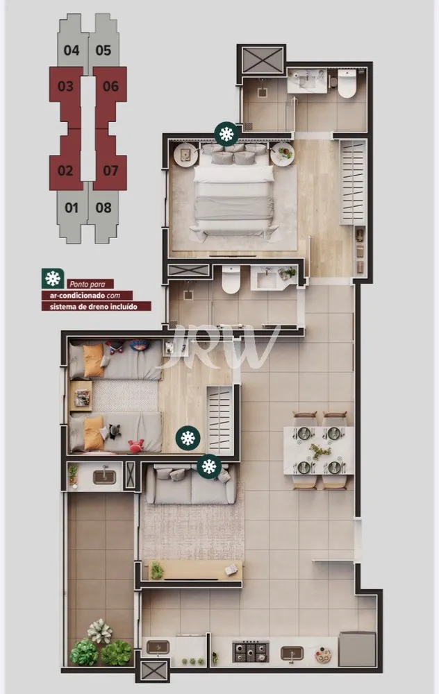 Apartamento, 2 quartos, 63 m² - Foto 1