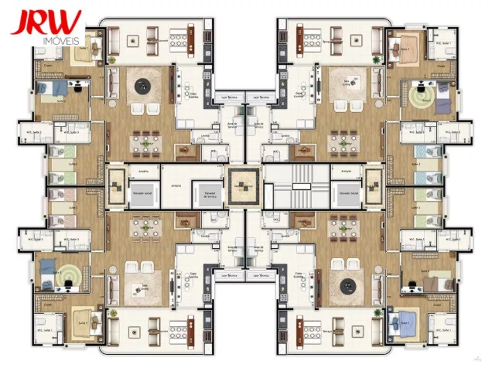 Apartamento à venda com 3 quartos, 141m² - Foto 4