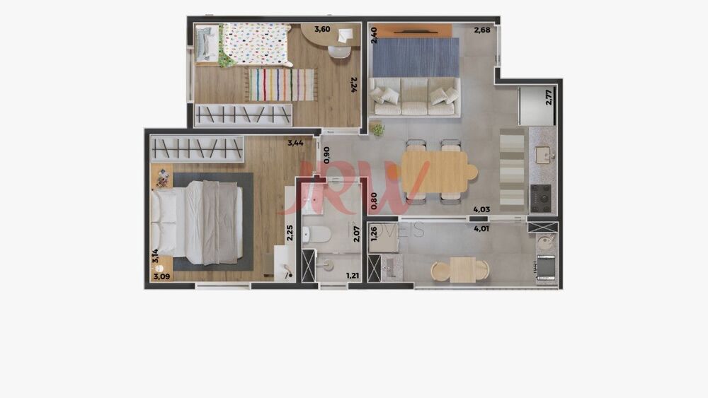 Apartamento, 2 quartos, 48 m² - Foto 19