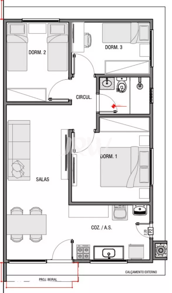 Casa à venda com 3 quartos, 150m² - Foto 3