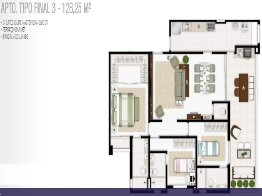 Apartamento, 3 quartos, 128 m² - Foto 14