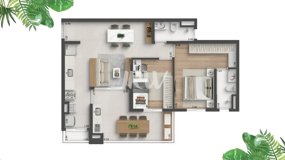 Apartamento, 2 quartos, 152 m² - Foto 11