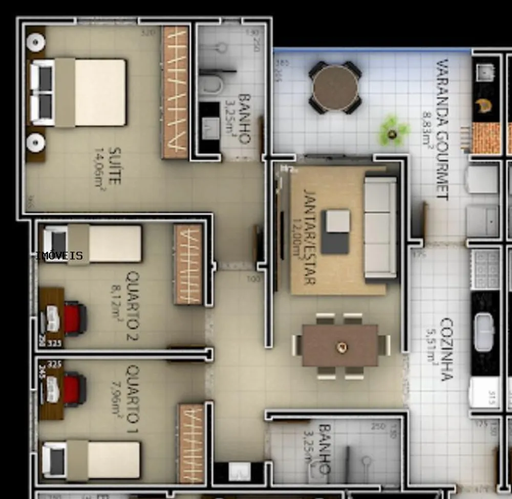 Apartamento, 3 quartos, 65 m² - Foto 8