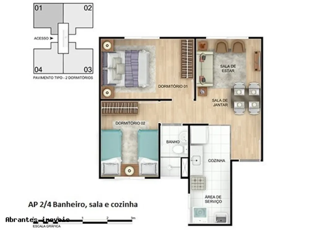 Apartamento, 2 quartos, 45 m² - Foto 11