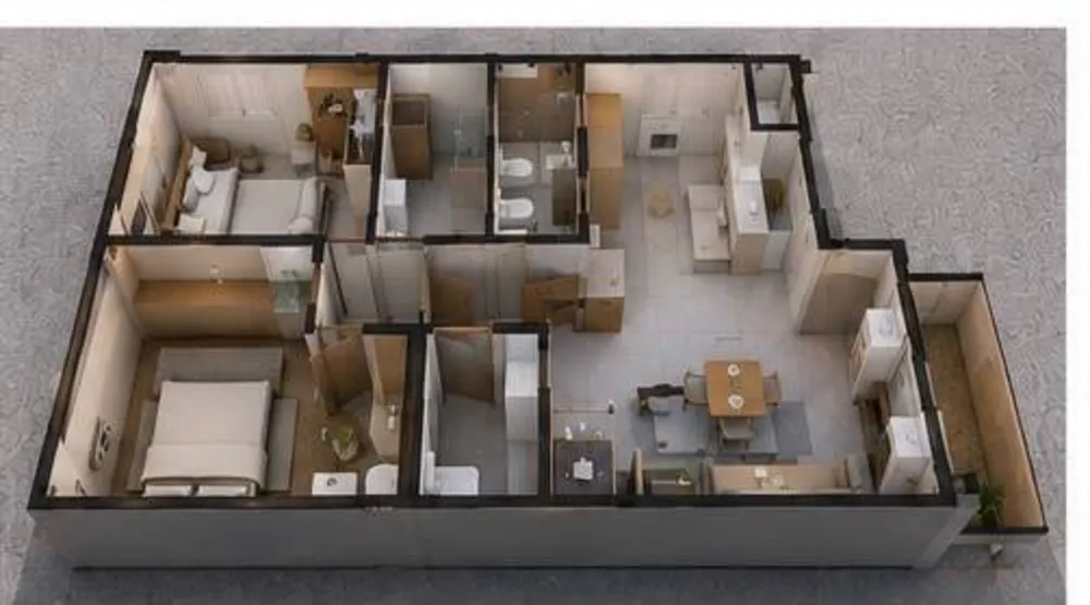Casa, 2 quartos, 60 m² - Foto 3