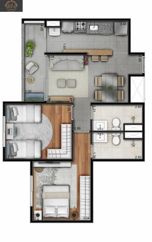Apartamento, 2 quartos, 61 m² - Foto 14