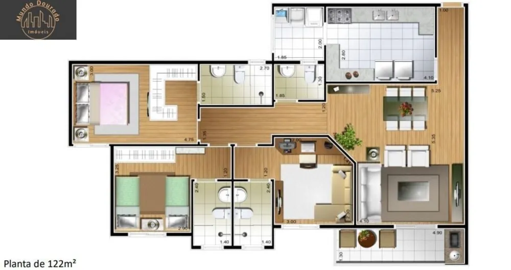 Apartamento, 3 quartos, 122 m² - Foto 16