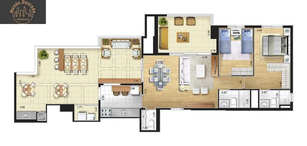 Apartamento, 2 quartos, 98 m² - Foto 15