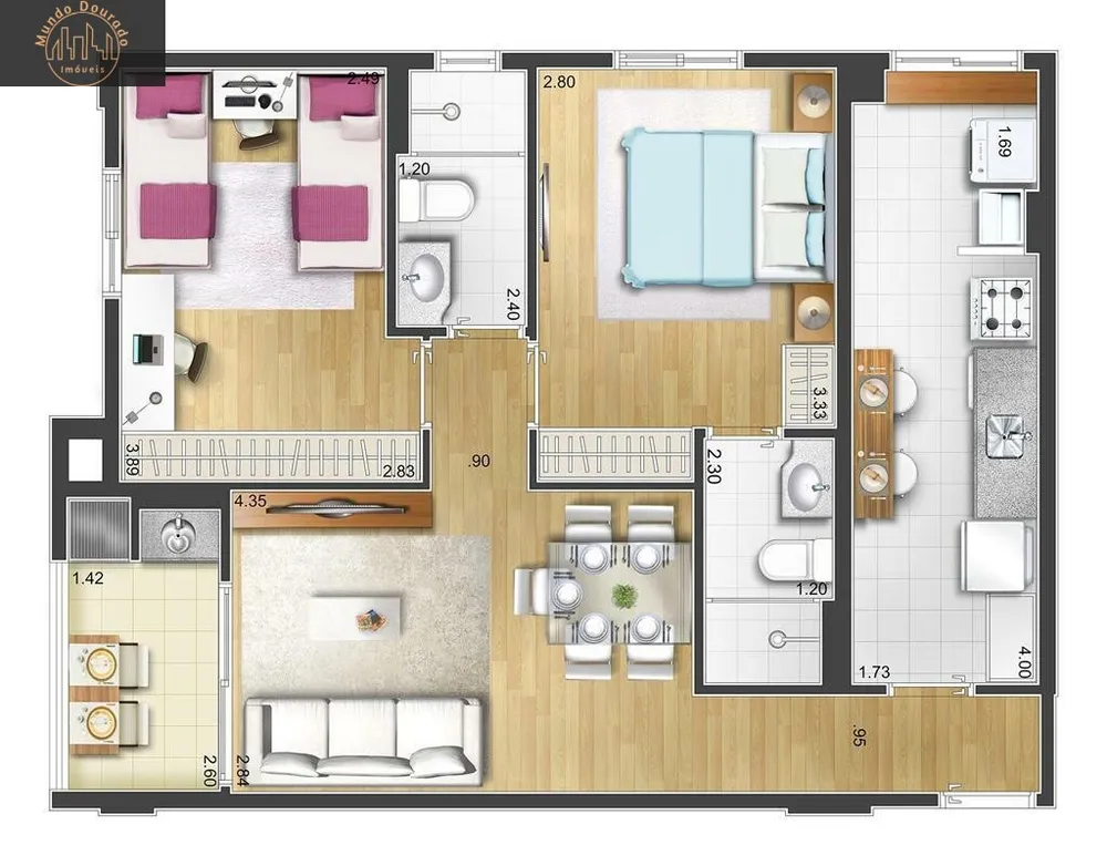 Apartamento, 2 quartos, 66 m² - Foto 17