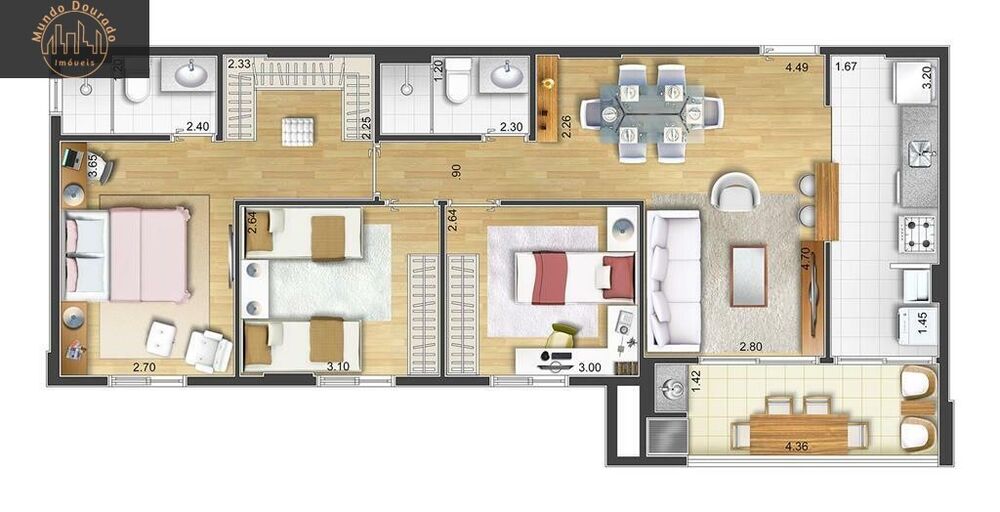 Apartamento à venda com 2 quartos, 69m² - Foto 14