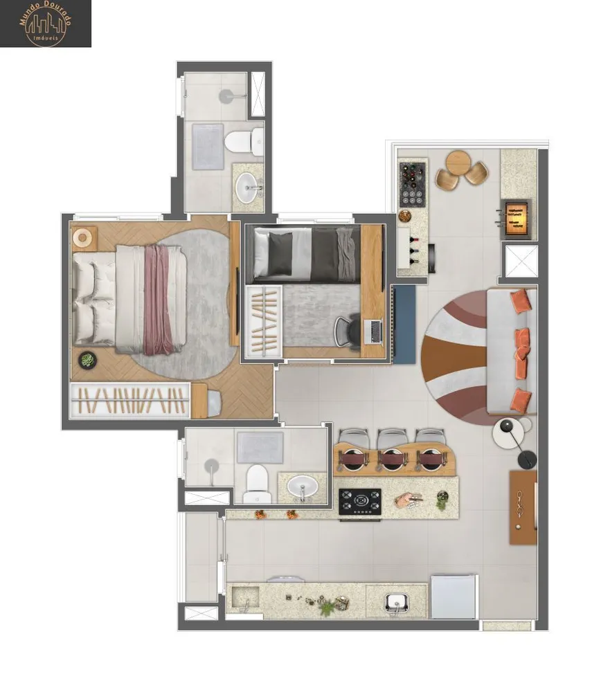 Apartamento, 2 quartos, 55 m² - Foto 7