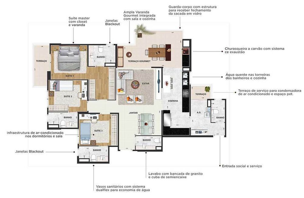 Apartamento, 3 quartos, 125 m² - Foto 20