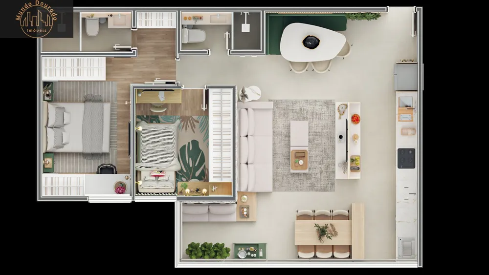 Apartamento, 2 quartos, 69 m² - Foto 1