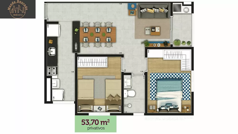 Apartamento, 2 quartos, 54 m² - Foto 15