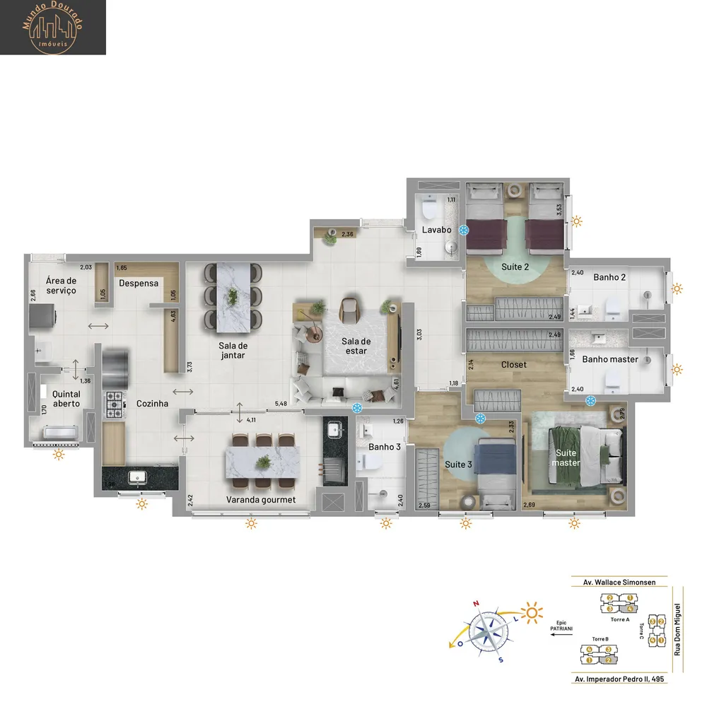 Apartamento, 3 quartos, 140 m² - Foto 13