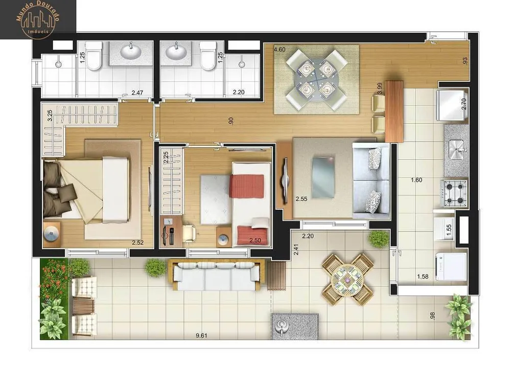 Apartamento, 2 quartos, 104 m² - Foto 16