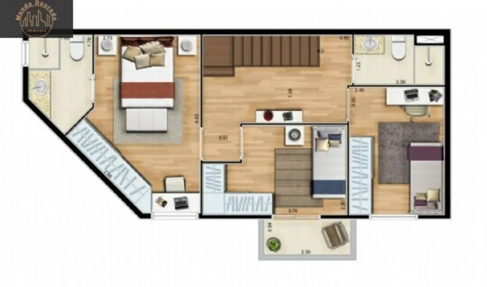 Apartamento, 2 quartos, 68 m² - Foto 11