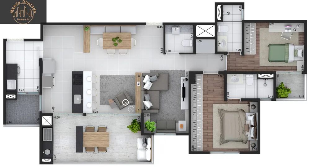 Apartamento, 3 quartos, 105 m² - Foto 6