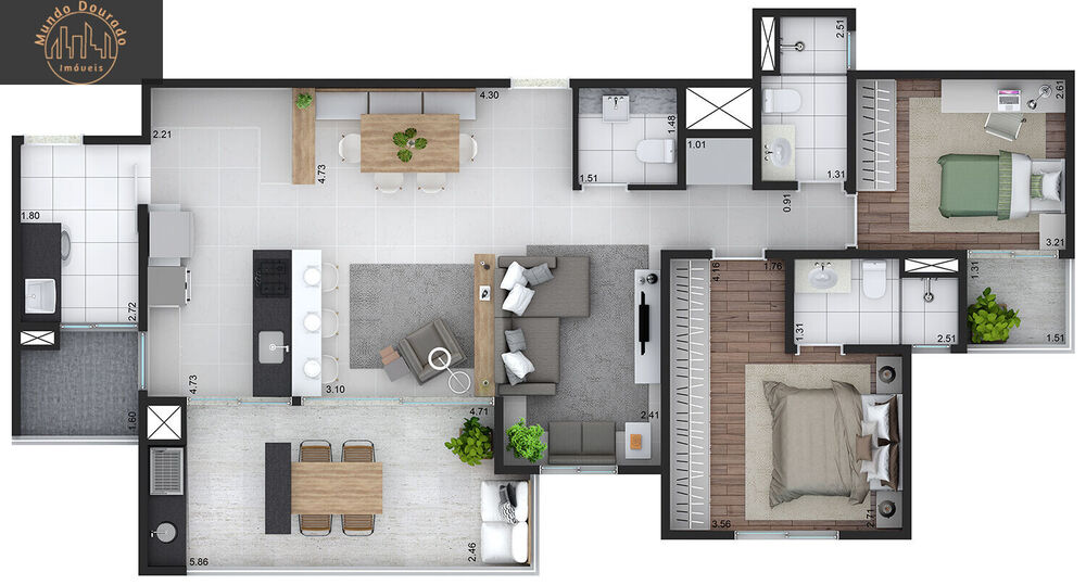 Apartamento, 3 quartos, 105 m² - Foto 10