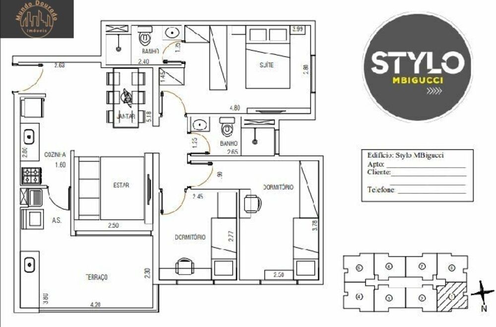 Apartamento à venda com 2 quartos, 73m² - Foto 3