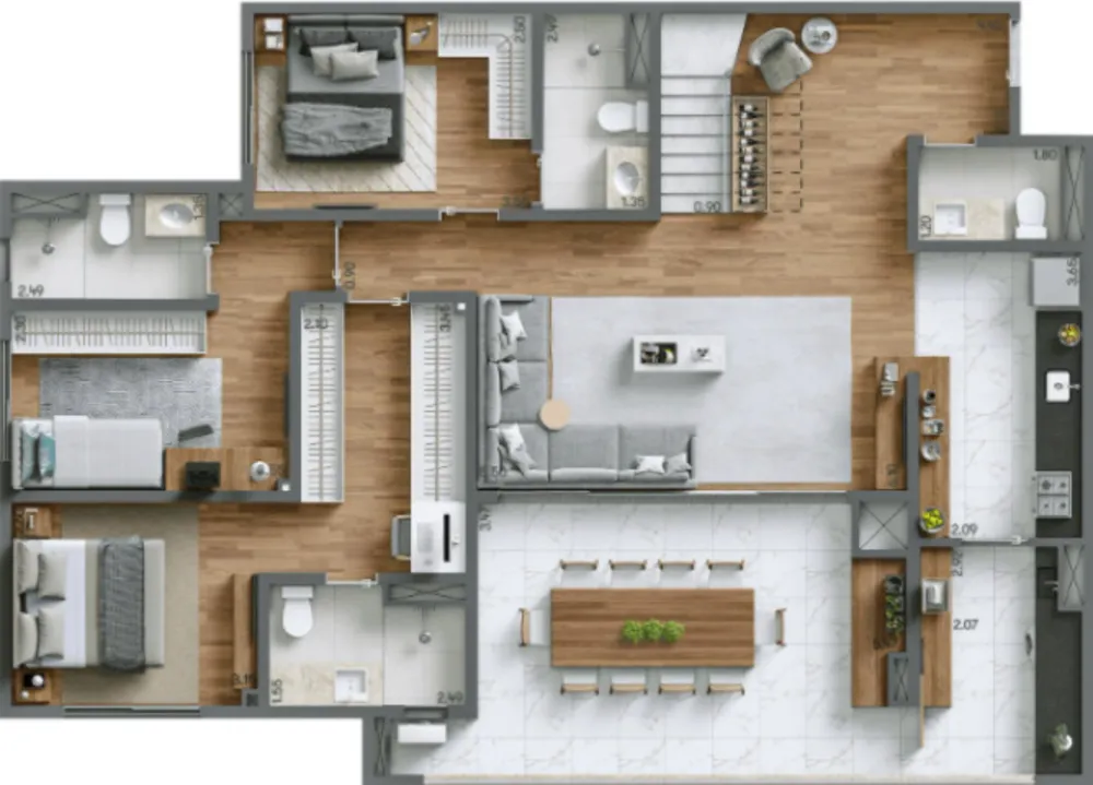 Apartamento, 3 quartos, 125 m² - Foto 14