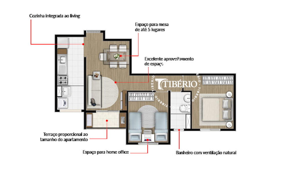 Apartamento, 3 quartos, 59 m² - Foto 10
