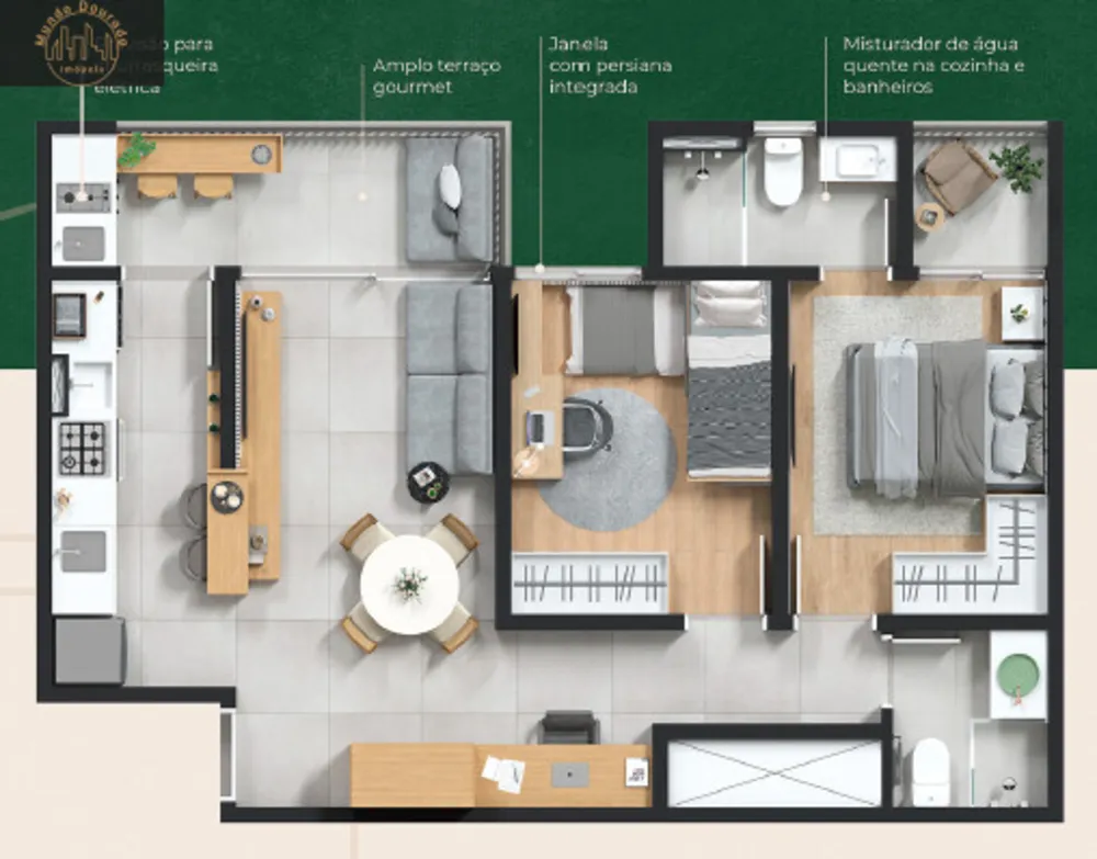 Apartamento, 2 quartos, 65 m² - Foto 7