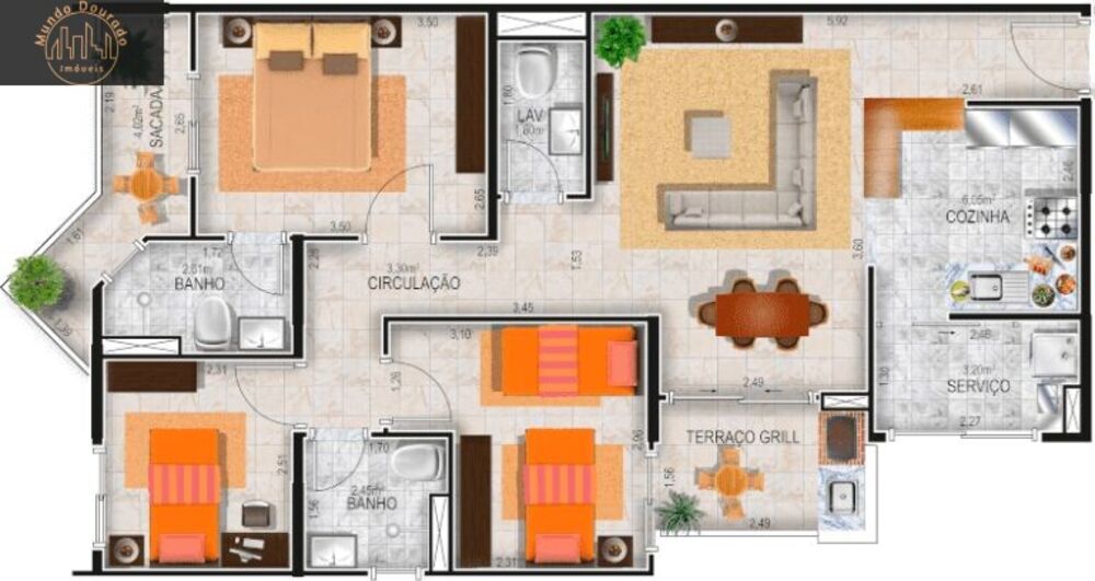 Apartamento, 3 quartos, 82 m² - Foto 3