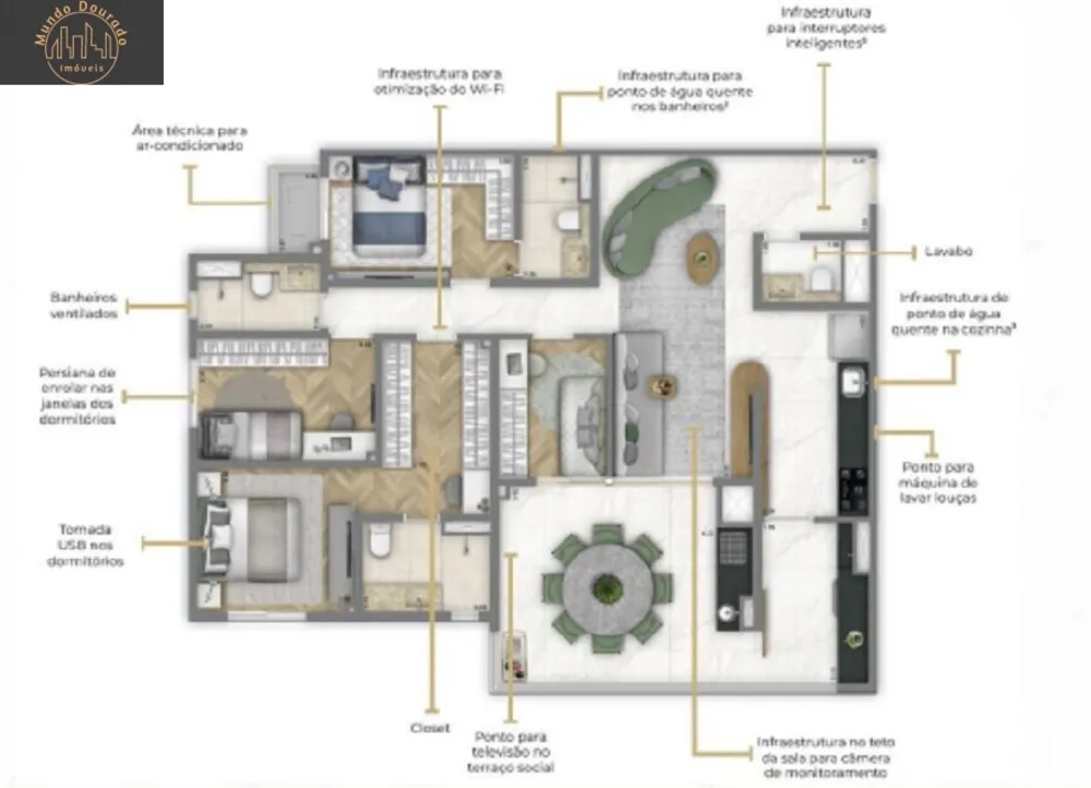 Apartamento, 4 quartos, 126 m² - Foto 4