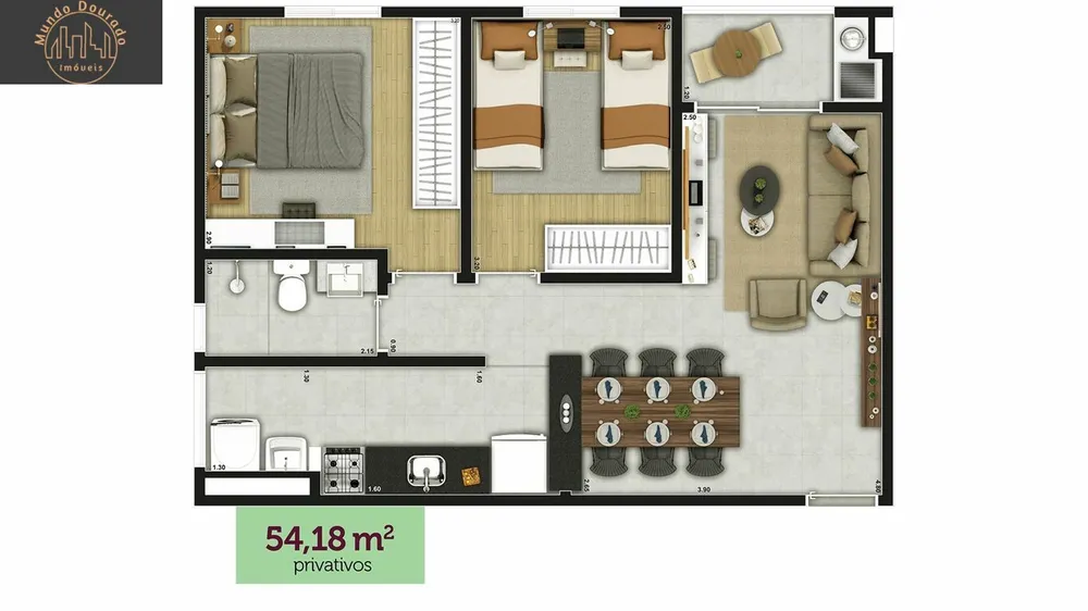 Apartamento, 2 quartos, 54 m² - Foto 16