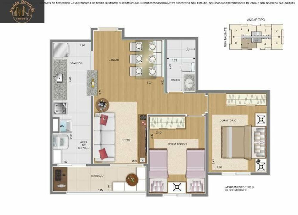 Apartamento, 2 quartos, 55 m² - Foto 6