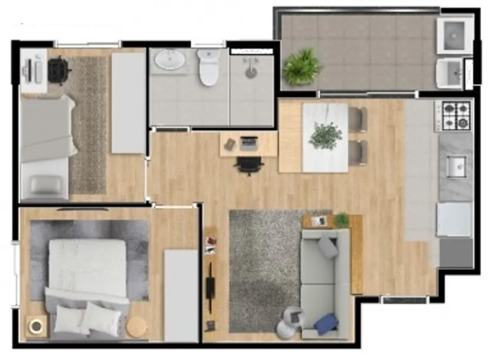 Apartamento, 2 quartos, 47 m² - Foto 10