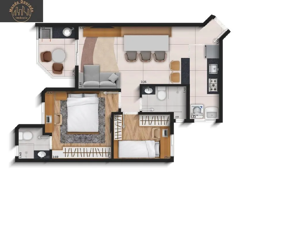 Apartamento, 2 quartos, 50 m² - Foto 10