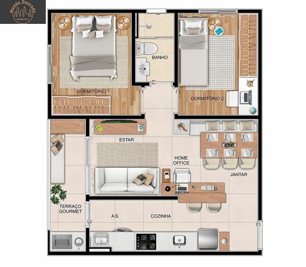 Apartamento, 2 quartos, 57 m² - Foto 5