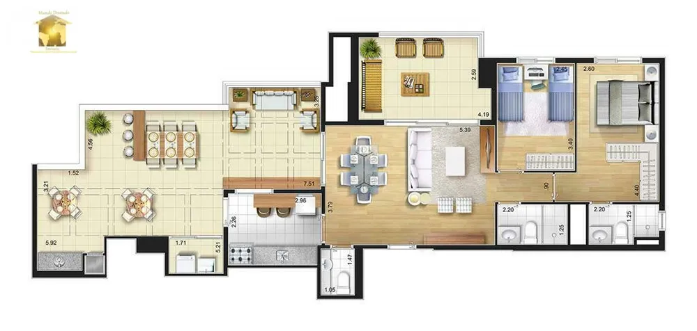 Apartamento, 2 quartos, 63 m² - Foto 19