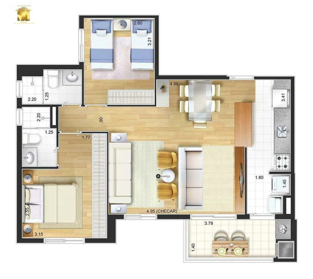 Apartamento, 2 quartos, 63 m² - Foto 18