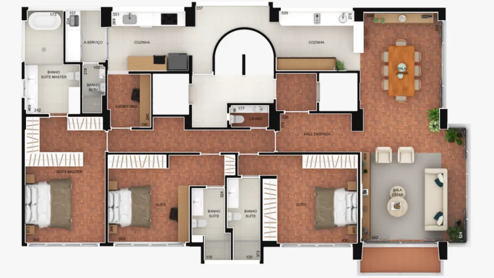 Apartamento, 3 quartos, 210 m² - Foto 4
