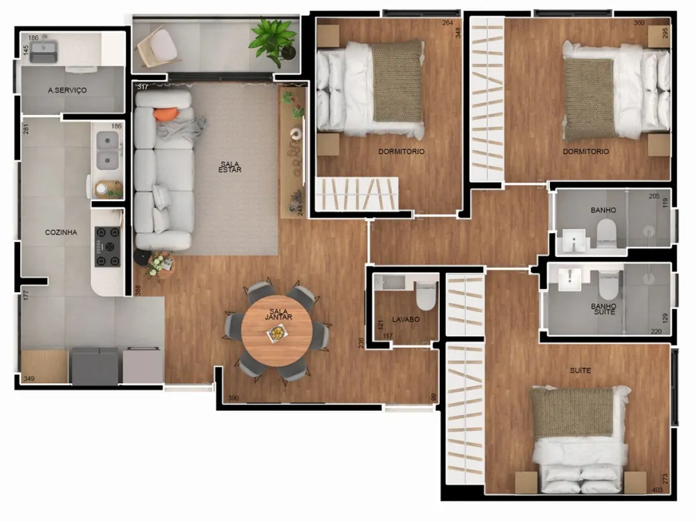 Apartamento, 3 quartos, 92 m² - Foto 4