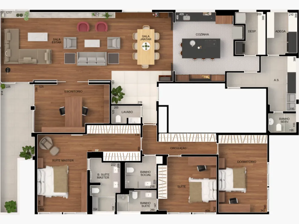 Apartamento, 3 quartos, 270 m² - Foto 4
