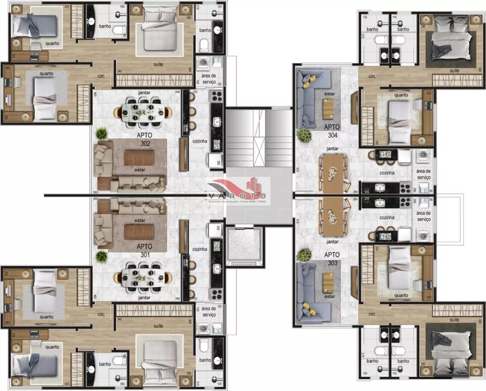 Apartamento, 2 quartos, 128 m² - Foto 2