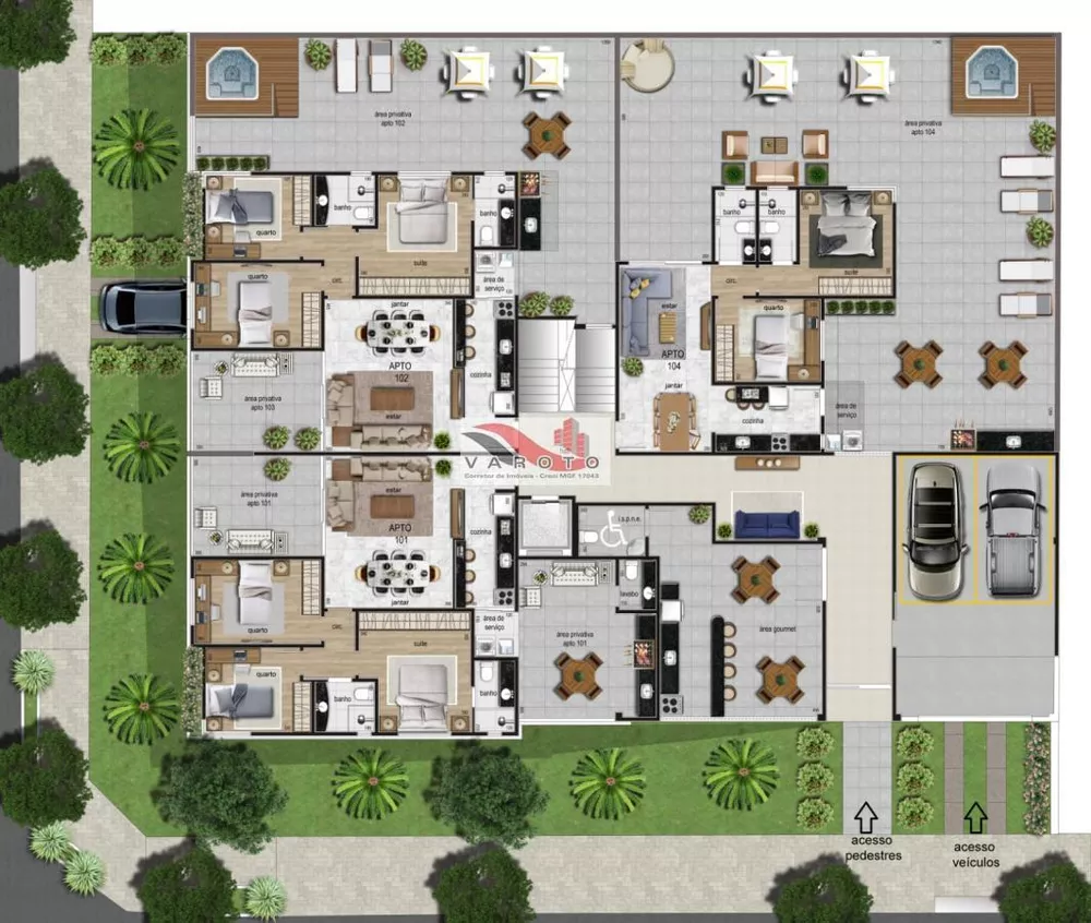 Apartamento, 2 quartos, 128 m² - Foto 1