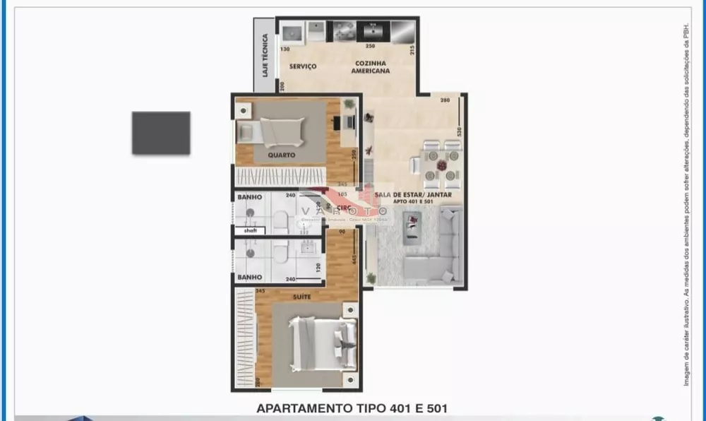 Apartamento, 2 quartos - Foto 3