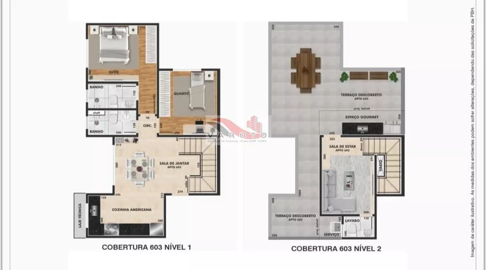 Cobertura, 2 quartos, 45 m² - Foto 2